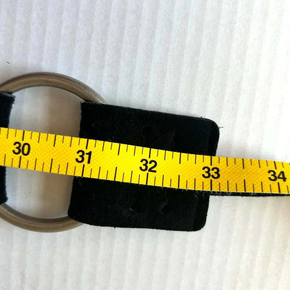 Vintage Steve Madden Suede Leather Belt with Fringe Boho Style 33